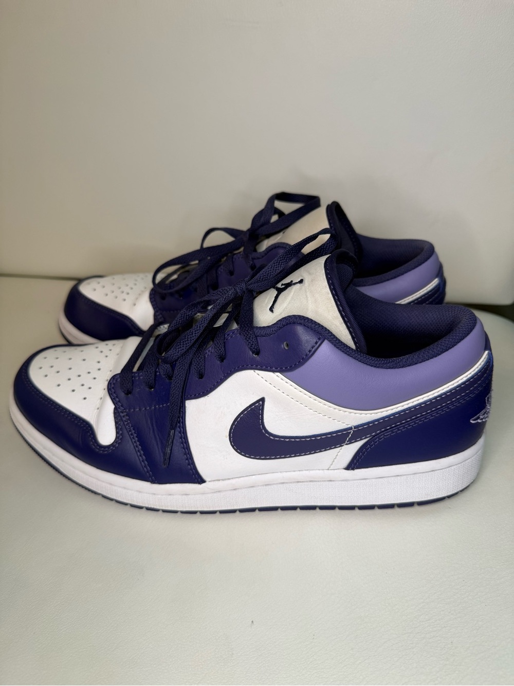 Nike Air Jordan 1 Low - White & Purple